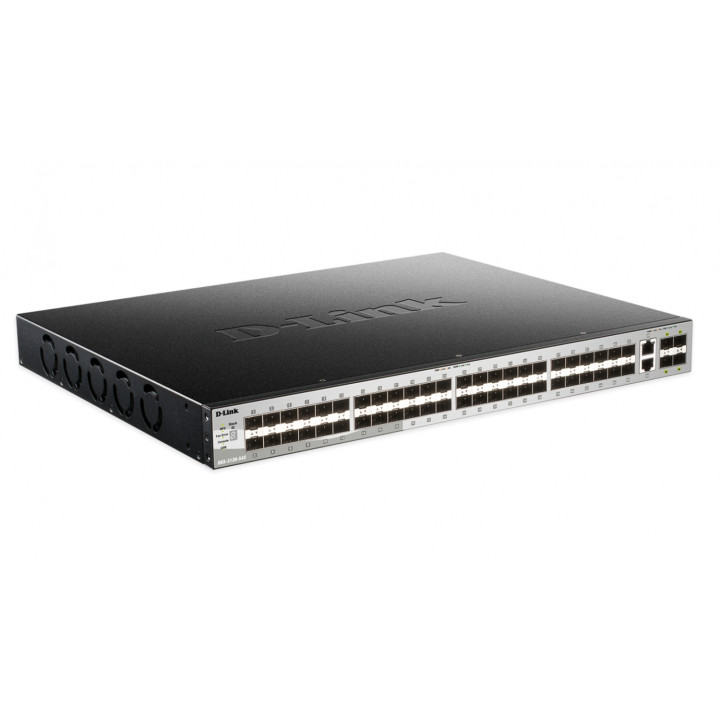 D-Link Gestionado L3 10G Ethernet (100/1000/10000) Negro, Gris