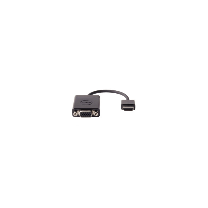 DELL Adaptador de cable de vÍ­deo HDMI, VGA (D-Sub) Negro