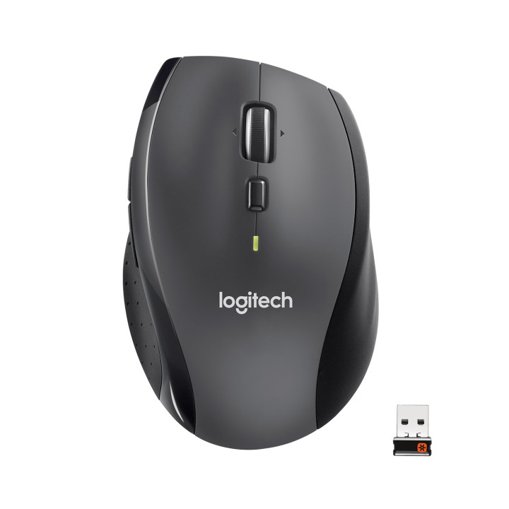 Logitech marathon M705 raton rf inalambrico optico 1000dpi negro carbon vegetal