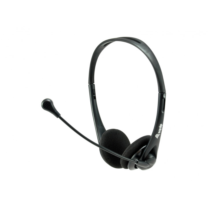 Equip Auriculares Diadema USB tipo A Negro