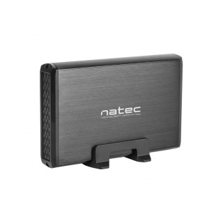 NATEC Caja para disco duro externo Caja de disco duro (HDD) 3.5 Negro