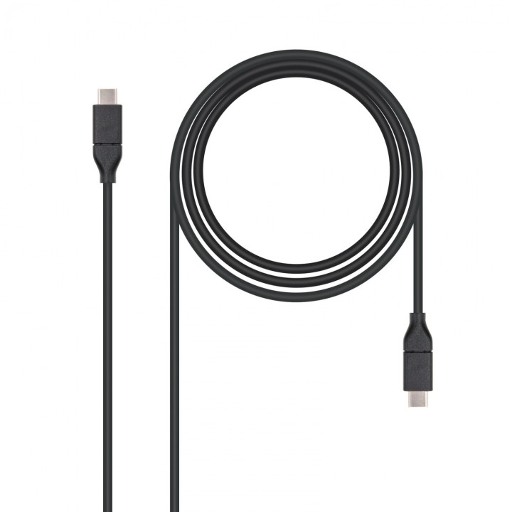 Nanocable cable USB USB 3.2 Gen 2 3.1 Gen 2 USB C 1 m Negro