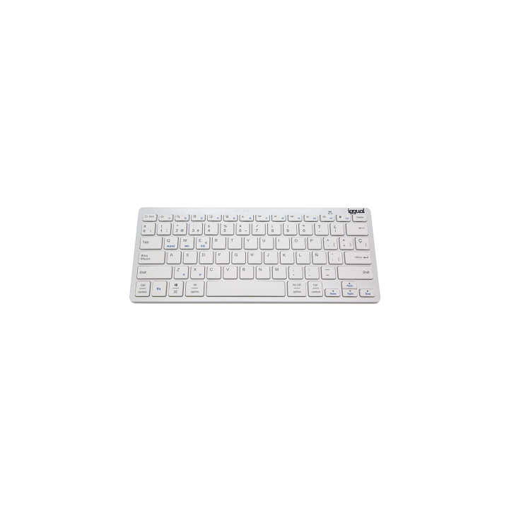 iggual TKL-BK Teclado bluetooth universal qwerty español plata
