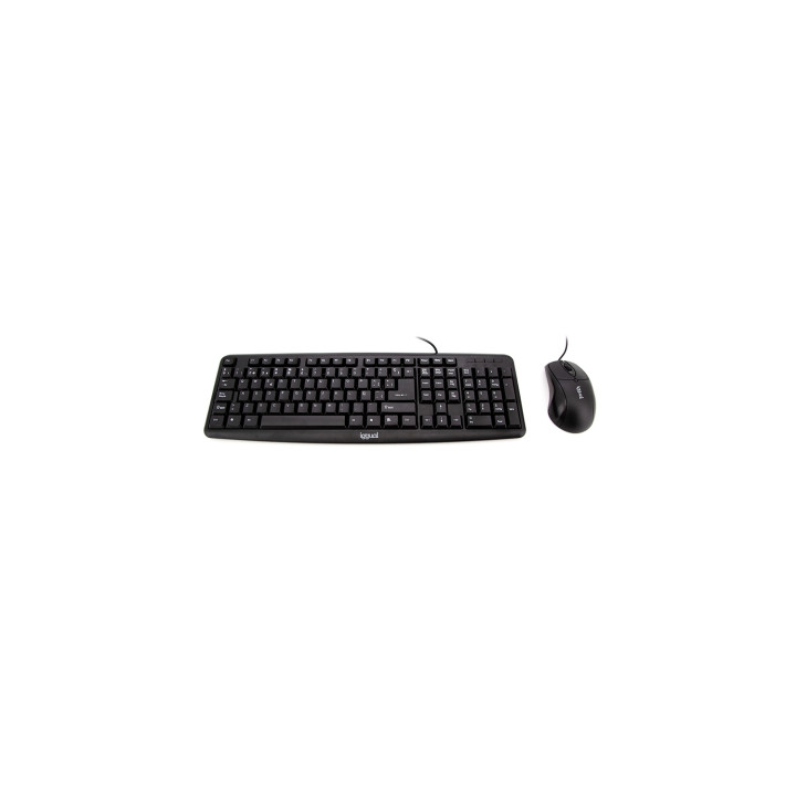 iggual COM-CK-BASIC Teclado y raton usb universal qwerty español negro