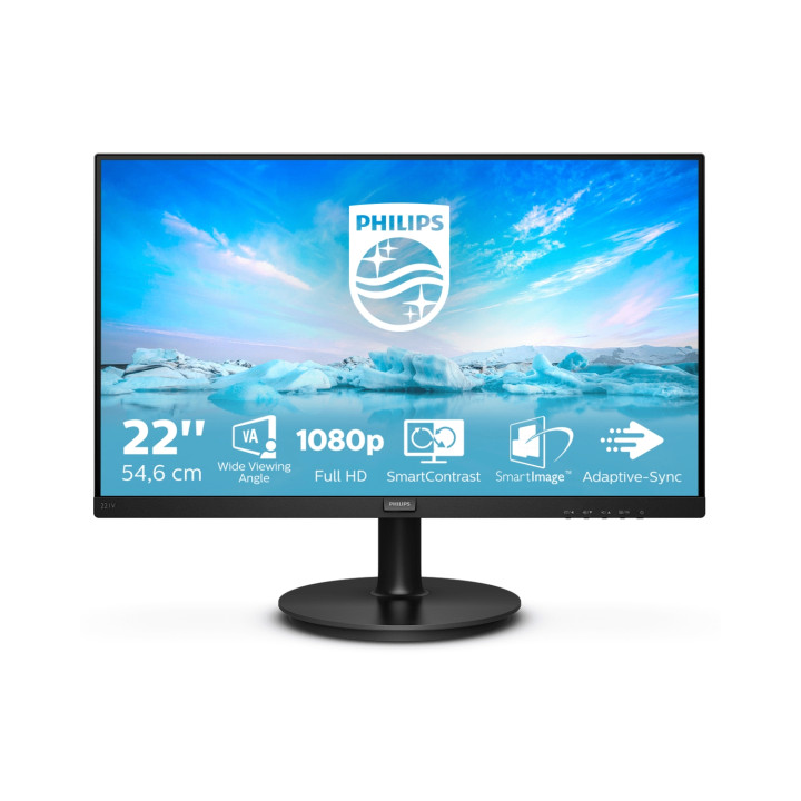 Philips V Line 221V8/00 pantalla para PC 54,6 cm (21.5") Full HD LED Negro