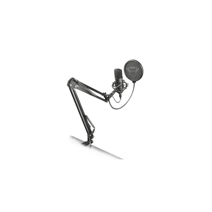 Trust gxt 252+ emita plus microfono de estudio USB Negro