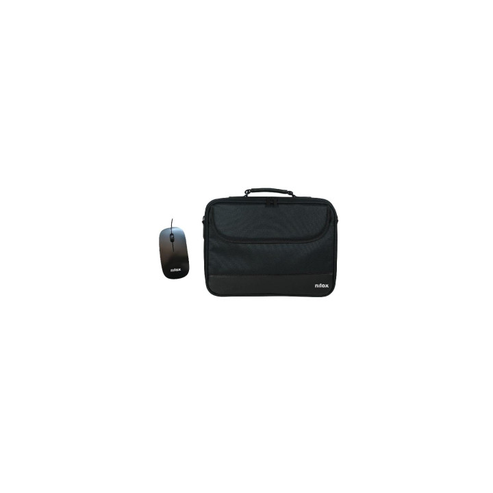 Nilox MALETIN 16P DURO + RATON OPTICO USB Negro