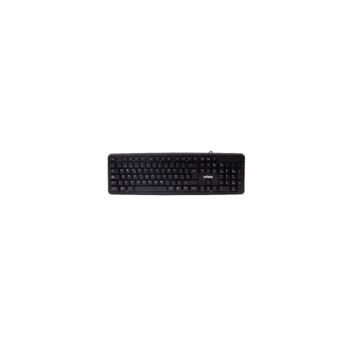 Nilox Teclado usb universal qwerty español negro