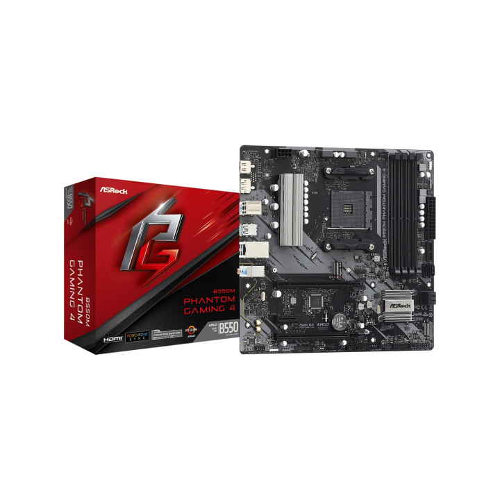 Asrock Phantom Gaming 4 AMD B550 Zócalo AM4 micro ATX Placa Base