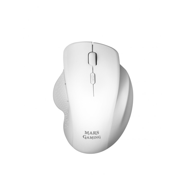 Mars Gaming Ratón Inalámbrico Ergonómico 3200 DPI Blanco