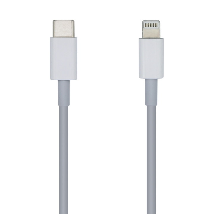 AISENS Cable Lightning Macho/USB C Macho 0,2 m Blanco