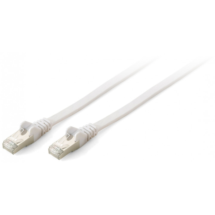 EQUIP cable de red RJ-45 Cat6a S/FTP (S-STP) Macho/Macho, 1 m Blanco
