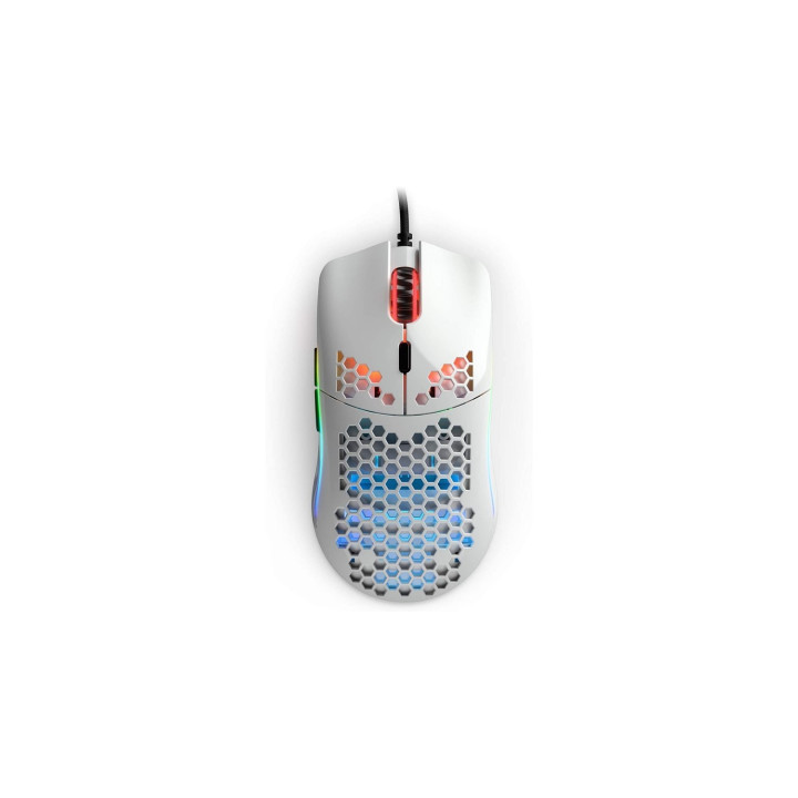 Glorious PC Gaming Race Model O Ratón Gaming 12000 DPI Blanco Brillante