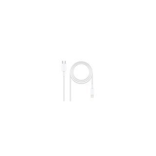 TooQ 10.10.0602 Cable de conector Lightning macho a usb tipo-c macho 2m blanco