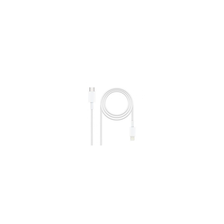 TooQ 10.10.0602 Cable de conector Lightning macho a usb tipo-c macho 2m blanco
