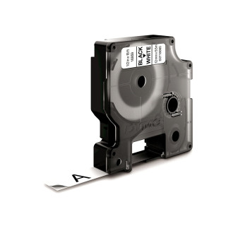 Dymo D1 Etiquetas durable negro sobre blanco 12mm x 5.5m