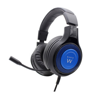 Ewent PL3322 Auriculares gaming diadema conector de 3.5mm negro azul