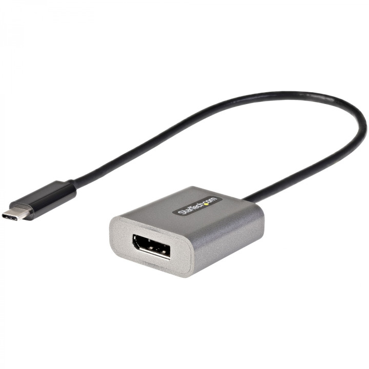 StarTech.com Adaptador usb tipo-c macho a displayport hembra negro gris