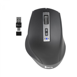 NGS BLUR-RB Raton gaming ambidextro bluetooth optico 3200dpi negro
