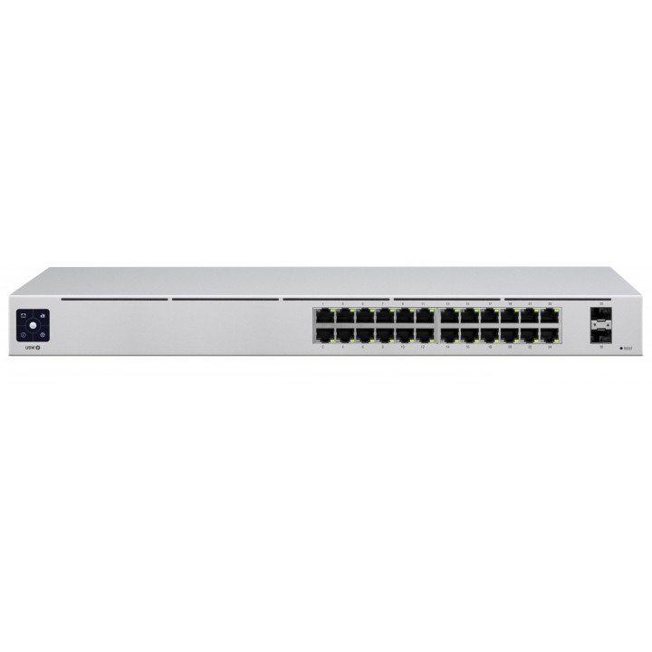 Ubiquiti Networks uniFi USW-24 Switch gestionado L2 gigabit ethernet 10/100/1000 24puertos plata
