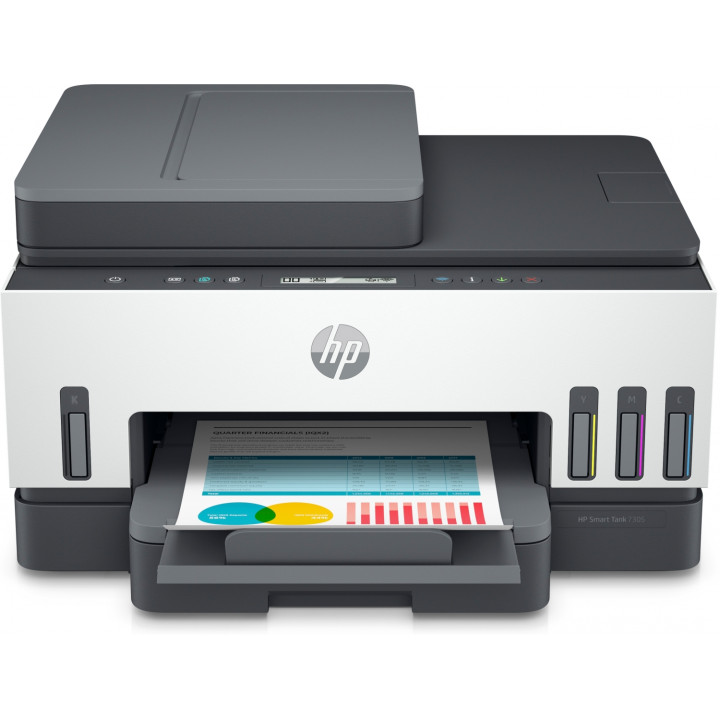Impresora HP Smart Tank 7305 Inyección de tinta térmica A4 4800 x 1200 DPI 15 ppm Wifi Gris