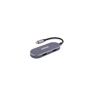 Nilox MINI-DOCKING USB-C: HDMI, 3 PUERTOS USB 3.0 Y USBC
