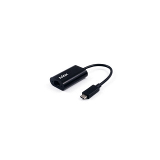 Nilox Adaptador de red USB-C/RJ45 GIGABIT 1000 Mbit/s Negro
