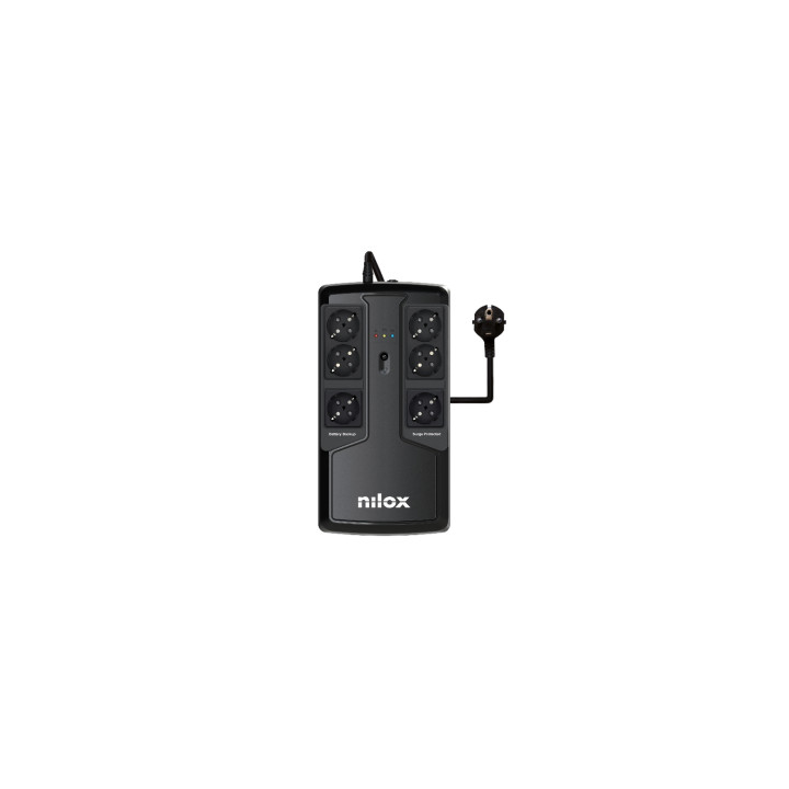 Nilox UPS OFFICE PREMIUM LINE INTERACTIVE 850 VA Negro