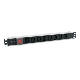 Equip unidad de distribución de energÍ­a (PDU) 8 salidas AC 1U Negro