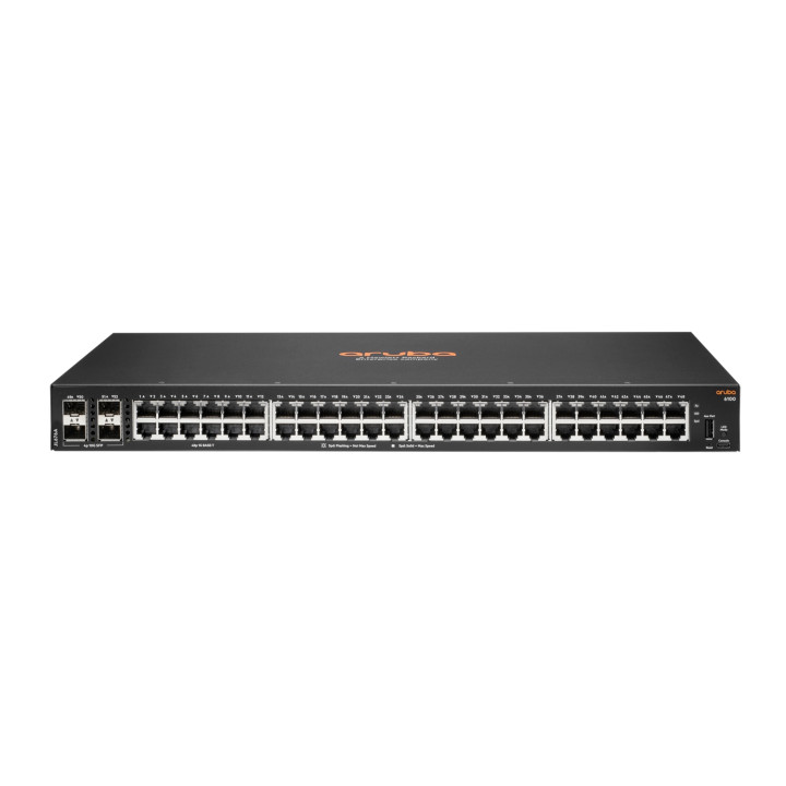Hewlett Packard Enterprise Aruba 6100 4SFP+ Gestionado L3 Gigabit Ethernet (10/100/1000) 1U Negro