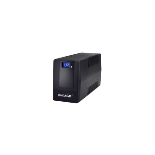 Phasak Sistema de alimentación ininterrumpida (UPS) 0,6 kVA 360 W 2 salidas AC Negro