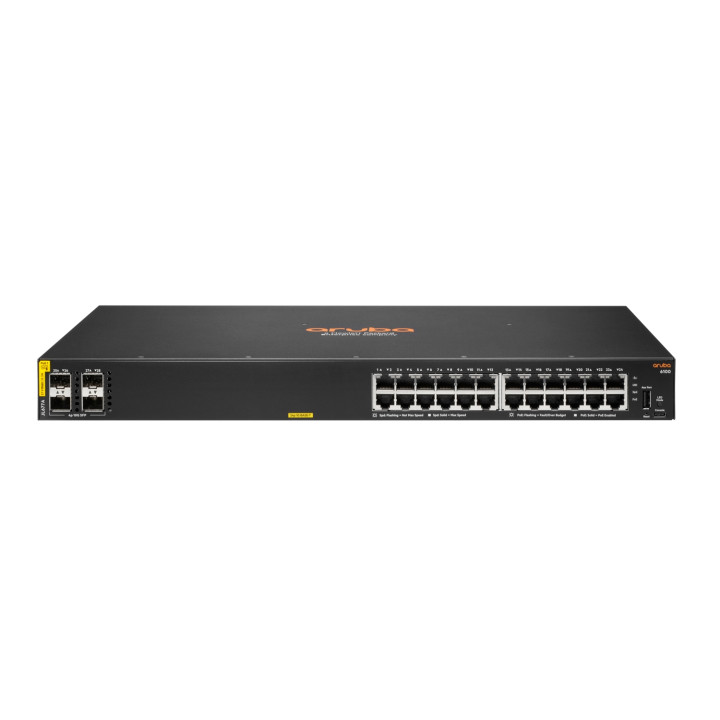 Hewlett Packard Enterprise Aruba 6100 PoE 4SFP+ 370W Gestionado L3 Gigabit 10G (10/100/1000) EnergÍ­a sobre Ethernet...