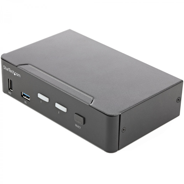 StarTech.com Switch Conmutador KVM de 2 Puertos HDMI 2.0 4K para 1 Monitor - VÍ­deo de 4K y 60Hz Ultra HD - HDR - Hub...