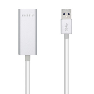 AISENS Conversor USB 3.0 A Ethernet Gigabit 10/100/1000 Mbps, 15 cm