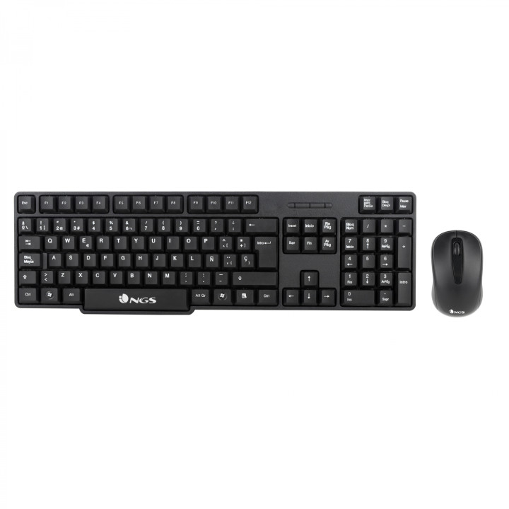 NGS EUPHORIA KIT teclado RF inalámbrico QWERTY Inglés Negro
