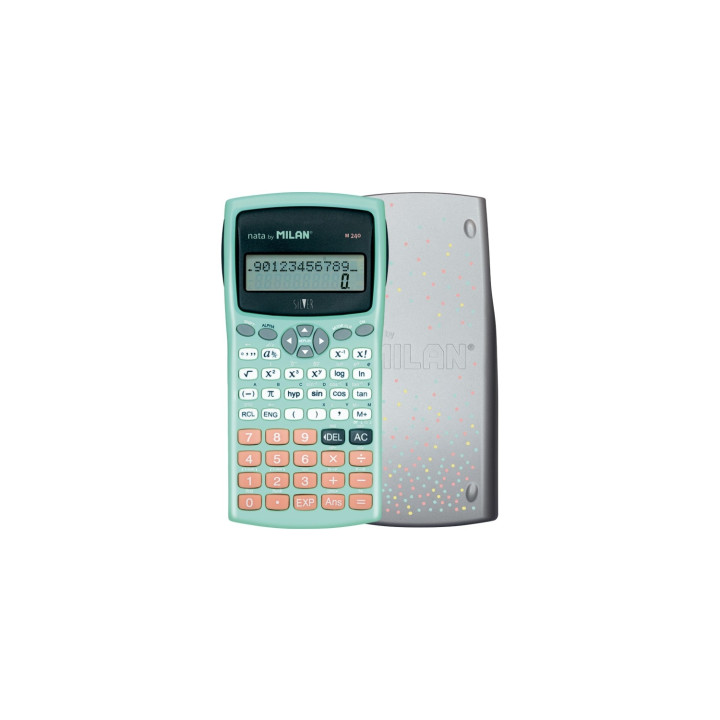 Milan M240 calculadora Bolsillo Calculadora cientÍ­fica Negro, Plata, Turquesa