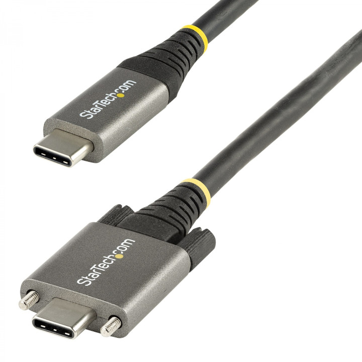 StarTech.com Cable 50cm USB-C con Tornillos Laterales de Fijación - 10Gbps - Cable USB Tipo C USB 3.1/3.2 Gen 2 - con...