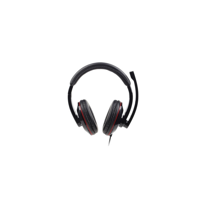 Gembird MHS-U-001 auricular y casco Auriculares Alámbrico Diadema Llamadas/Música Negro