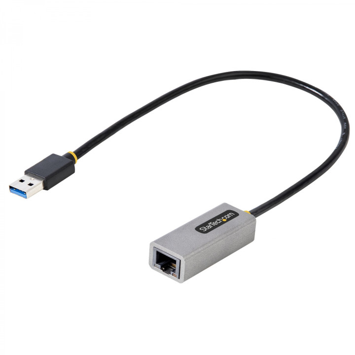 StarTech.com Adaptador USB a Ethernet, USB 3.0 a Ethernet Gigabit de 10/100/1000 para Portátiles, con Cable Incorporado