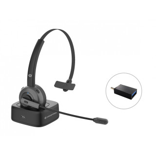 Conceptronic POLONA03BD auricular y casco Auriculares Inalámbrico Diadema Oficina/Centro de llamadas Bluetooth Base de