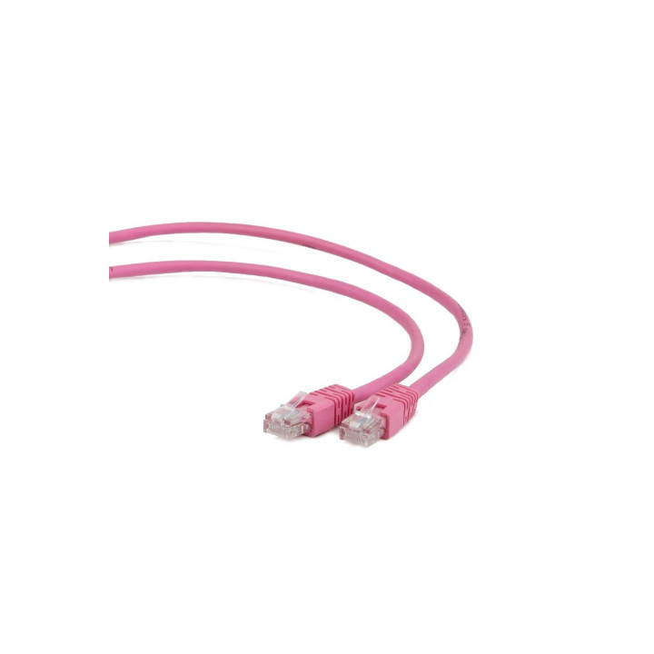 Gembird RJ45/RJ45 Cat5e 3m cable de red Rosa U/UTP (UTP)