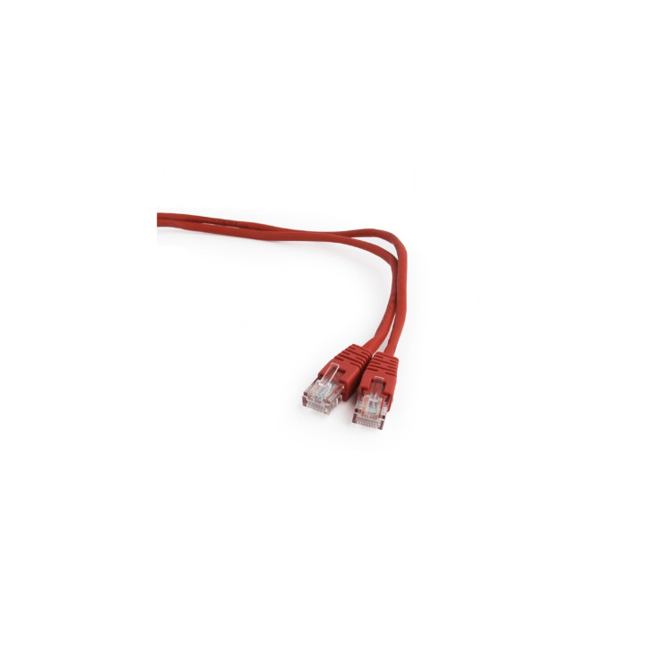 Gembird PP12-1M/R cable de red Rojo Cat5e U/UTP (UTP)