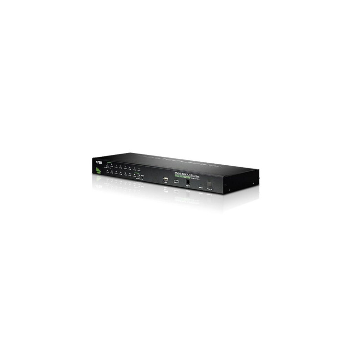 ATEN Switch KVM VGA PS/2-USB de 16 puertos con puerto para conexión en cadena y periféricos USB