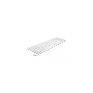 DeLOCK 12014 teclado RF inalámbrico QWERTZ Alemán Blanco
