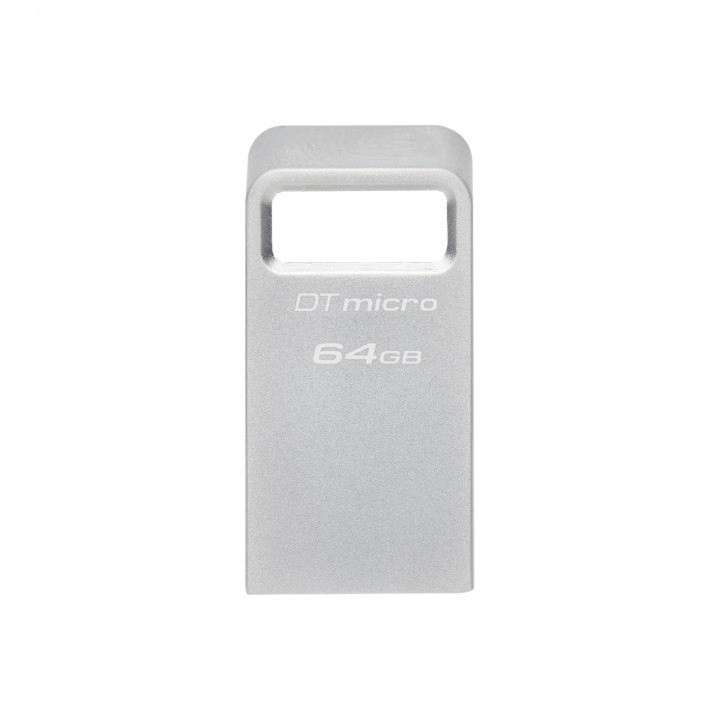 Kingston Technology DataTraveler Micro unidad flash USB 64 GB USB tipo A 3.2 Gen 1 (3.1 Gen 1) Plata