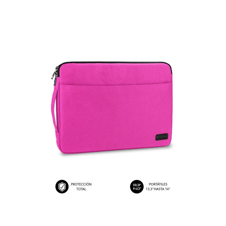 SUBBLIM Funda Ordenador Urban Laptop Sleeve 13,3-14" Pink