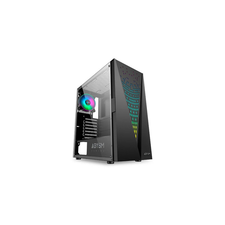 Abysm Gaming Danube Kolpa ARGB Caja PC ATX Cristal Templado USB 3.0 Negro