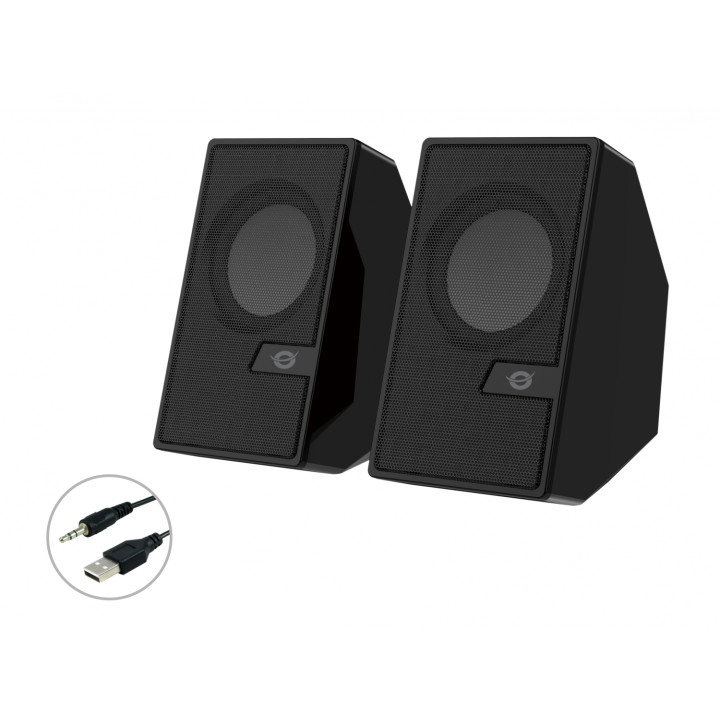 Conceptronic BJORN02B altavoz De 2 vÍ­as Negro Inalámbrico y alámbrico 6 W