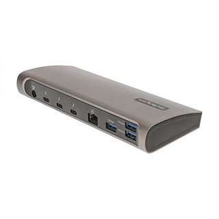 StarTech.com TB4CDOCKUE base para portátil y replicador de puertos Alámbrico Thunderbolt 4 Negro, Gris
