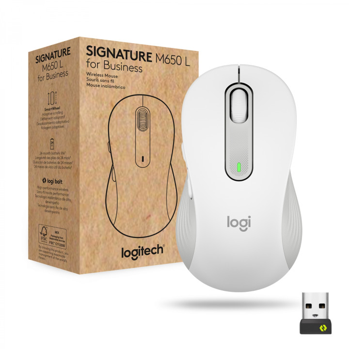 Logitech Signature M650 for Business ratón mano derecha RF Wireless + Bluetooth Í“ptico 4000 DPI